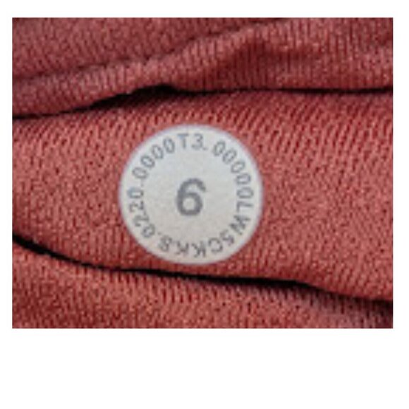 Lululemon Aligned Angles Super High Rise Tight 28" Rustic Coral Size 6 - Picture 8 of 10